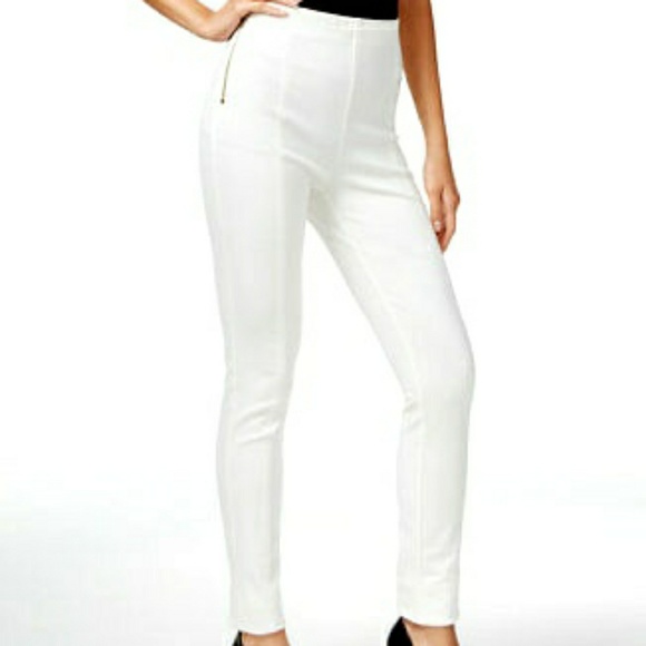 white skinny leg pants